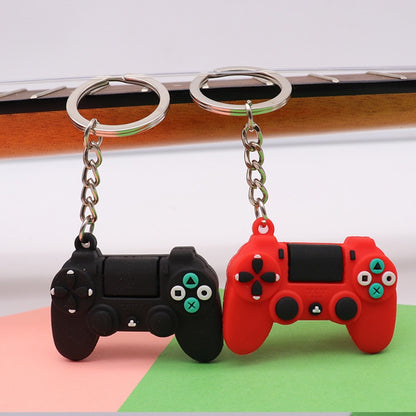 Men&#39;s Simple Video Game Handle Keychain Couple Joystick Machine KeyChain Keyring for Boyfriend Key Holder Trinket Gift Wholesale