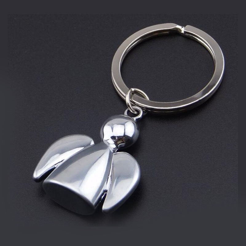 Hot Angel Couple Key chain Men New Gift Car Key Ring Women Angel Metal Keychain lovers group Patry Jewelry key holder