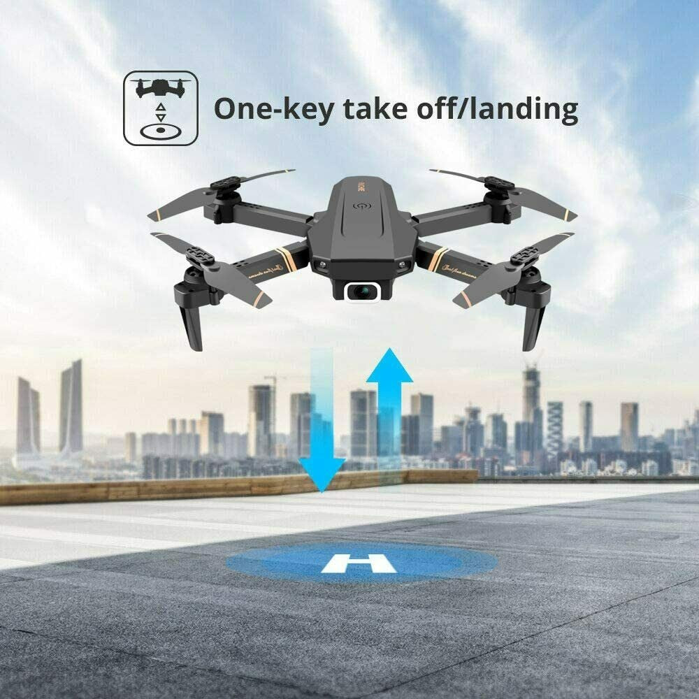 4DRC V4 RC Drone 4K 1080P HD Wide Angle Camera WiFi Fpv Dual Camera Foldable Quadcopter Real Time Transmission Dron Gift Toys