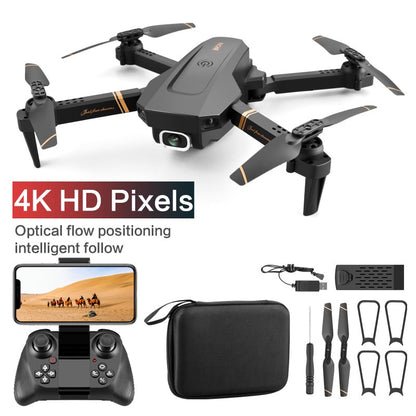 4DRC V4 RC Drone 4K 1080P HD Wide Angle Camera WiFi Fpv Dual Camera Foldable Quadcopter Real Time Transmission Dron Gift Toys